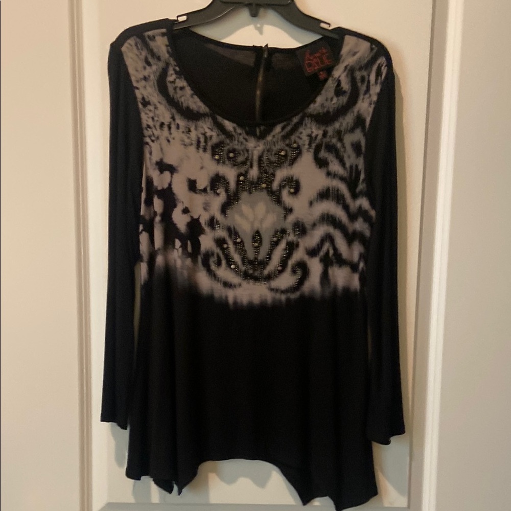 French Blue Tunic Top